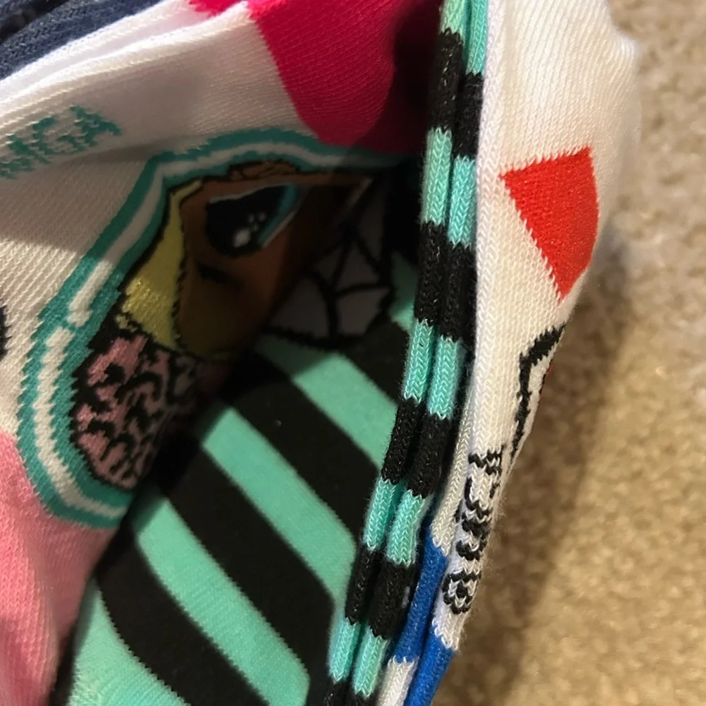 LOL Surprise 6pck Socks big Girls shoe sz 3-10